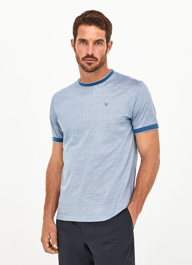 Embroidered logo basic shirt