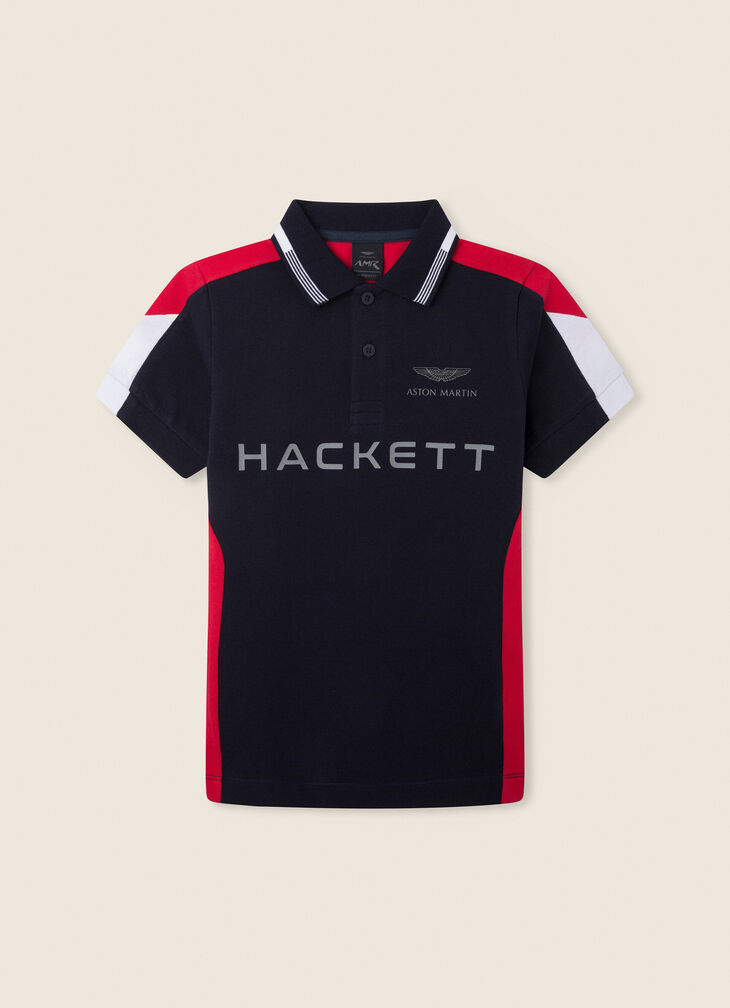 Motor inspired polo shirt