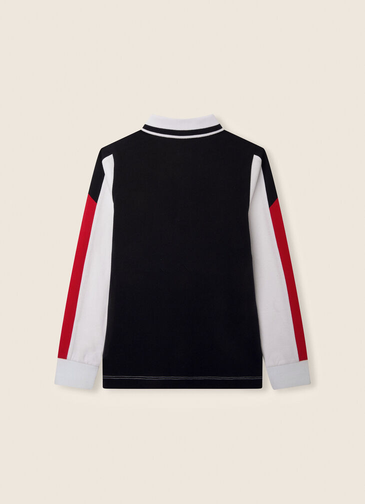Motor inspired polo shirt