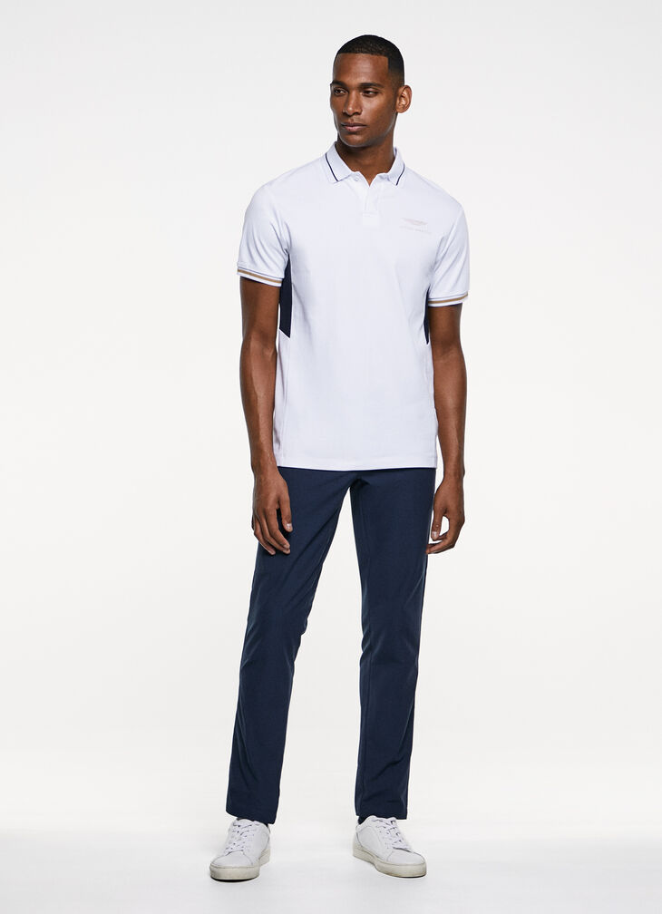 Motor inspired polo shirt