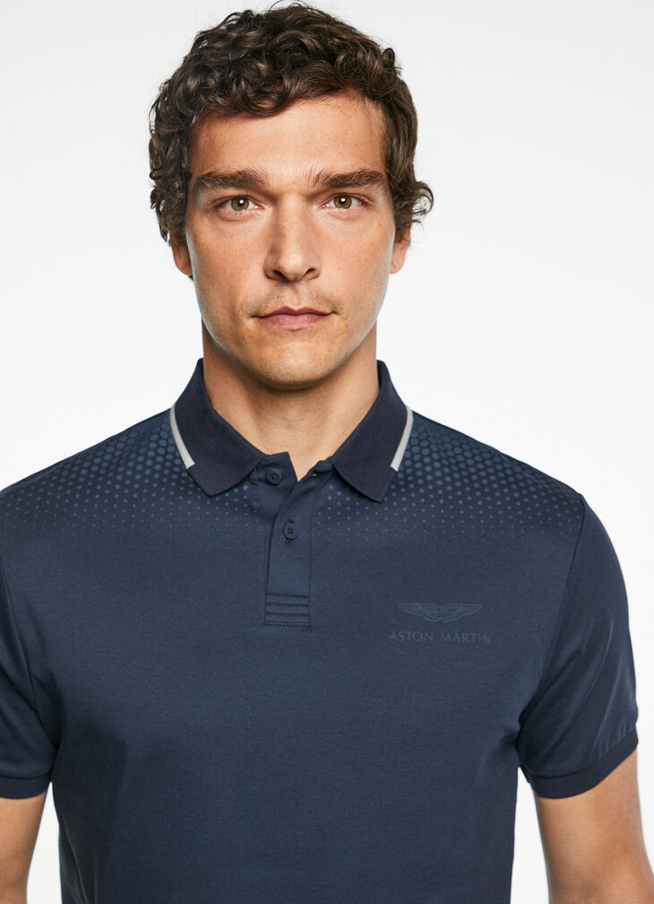 Motor inspired polo shirt