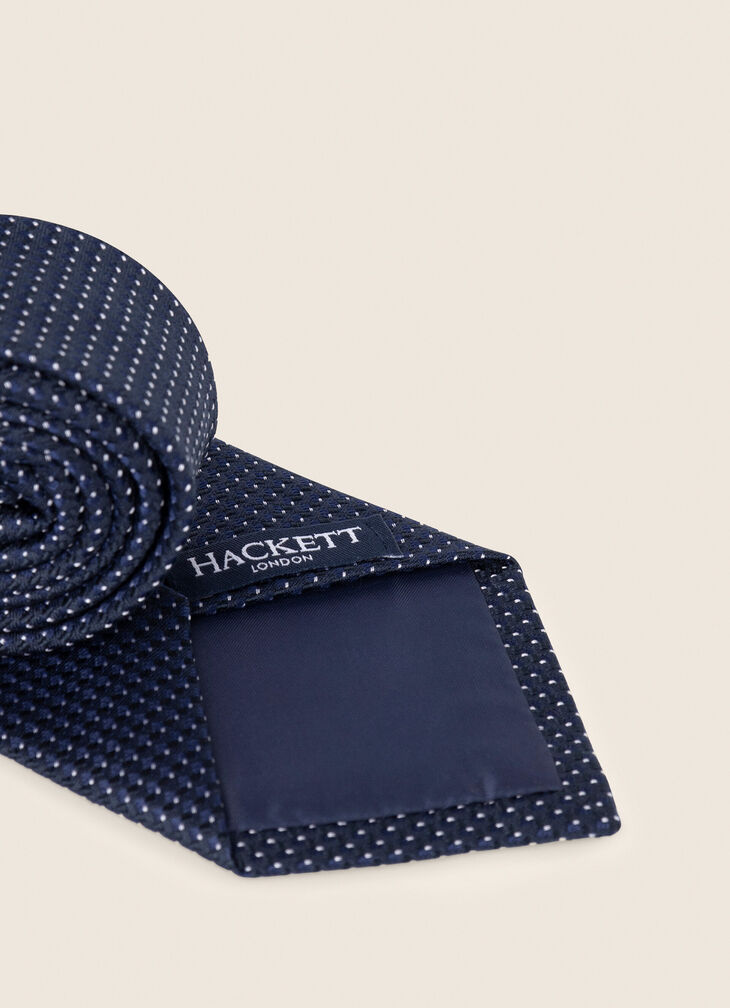 Silk polka dot tie