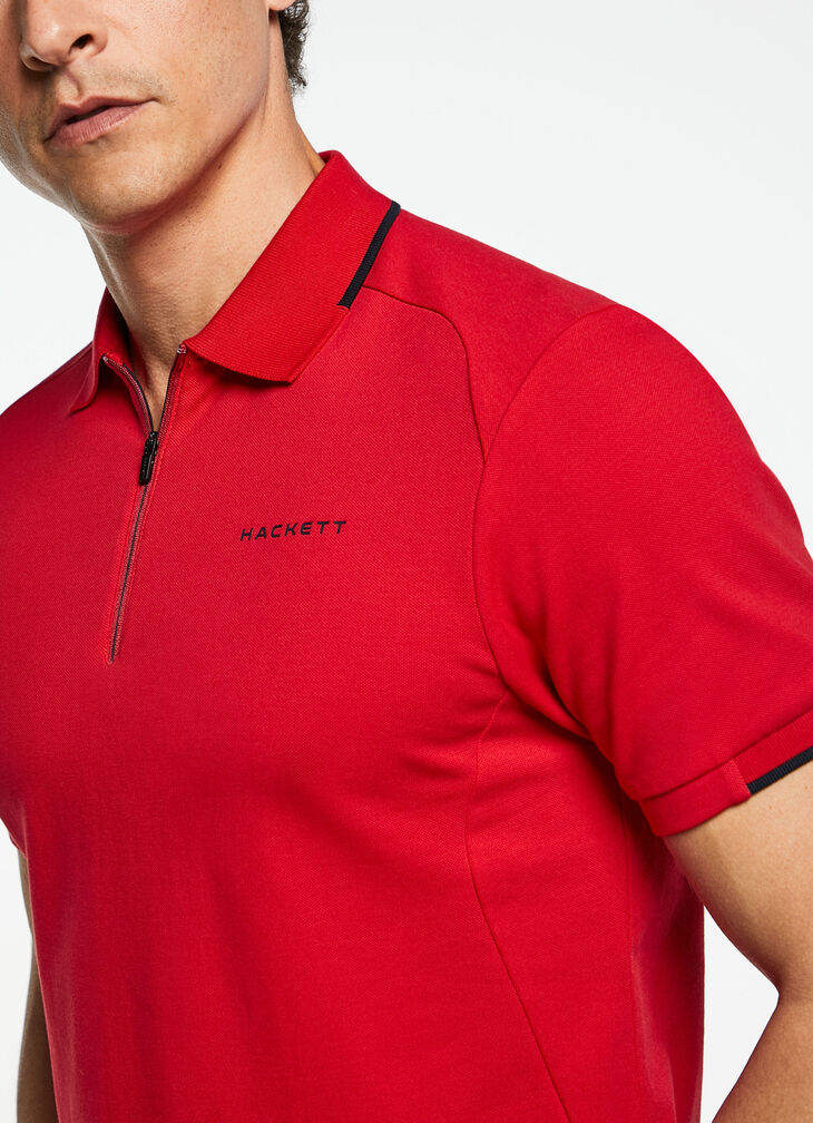 Cotton short sleeve polo
