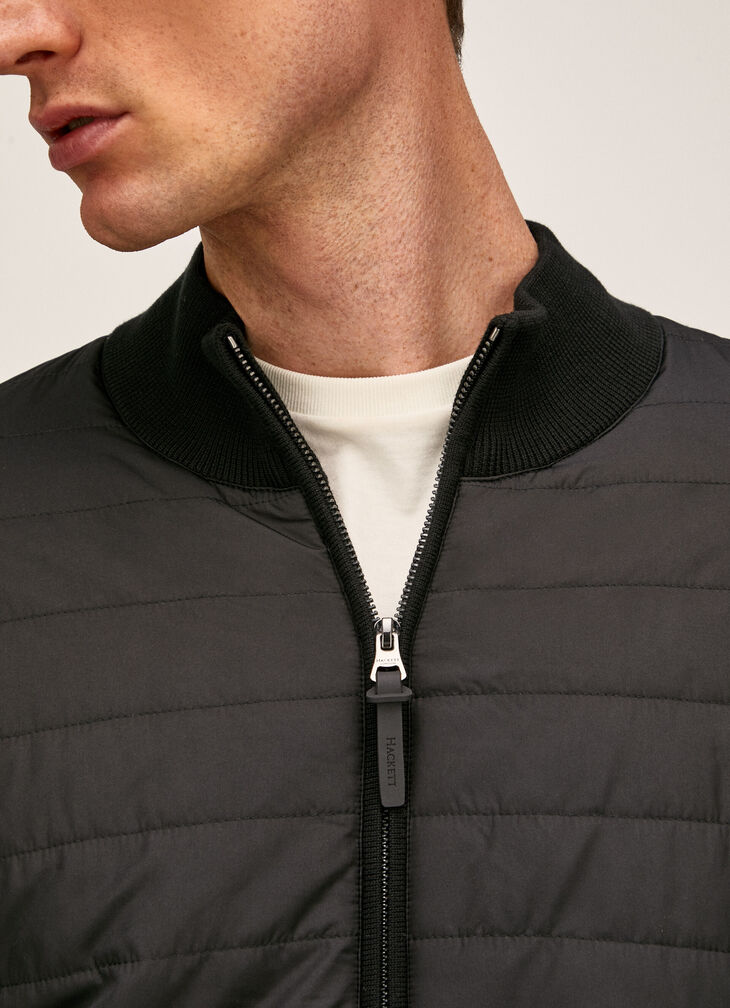 Hybrid knit jacket
