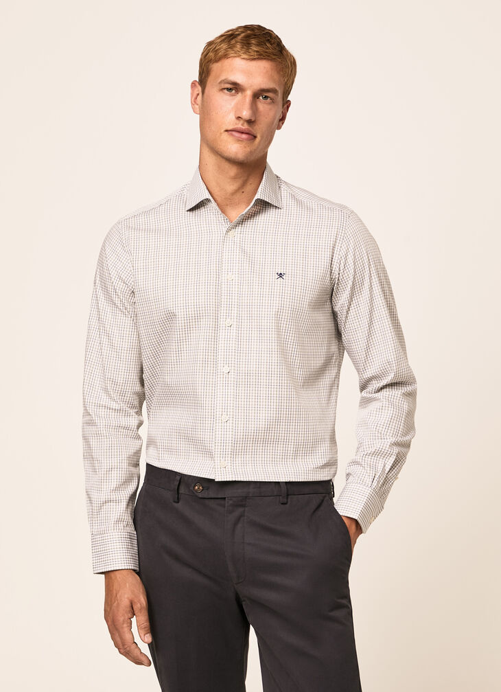 Tattersall check print shirt
