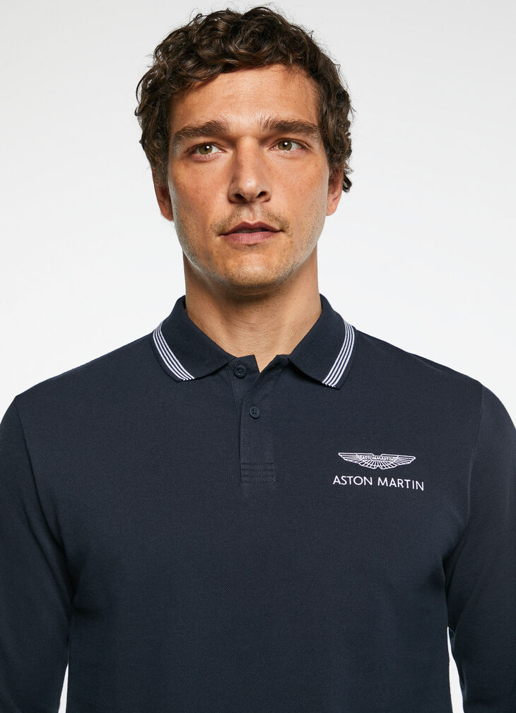 Long-sleeved polo shirt