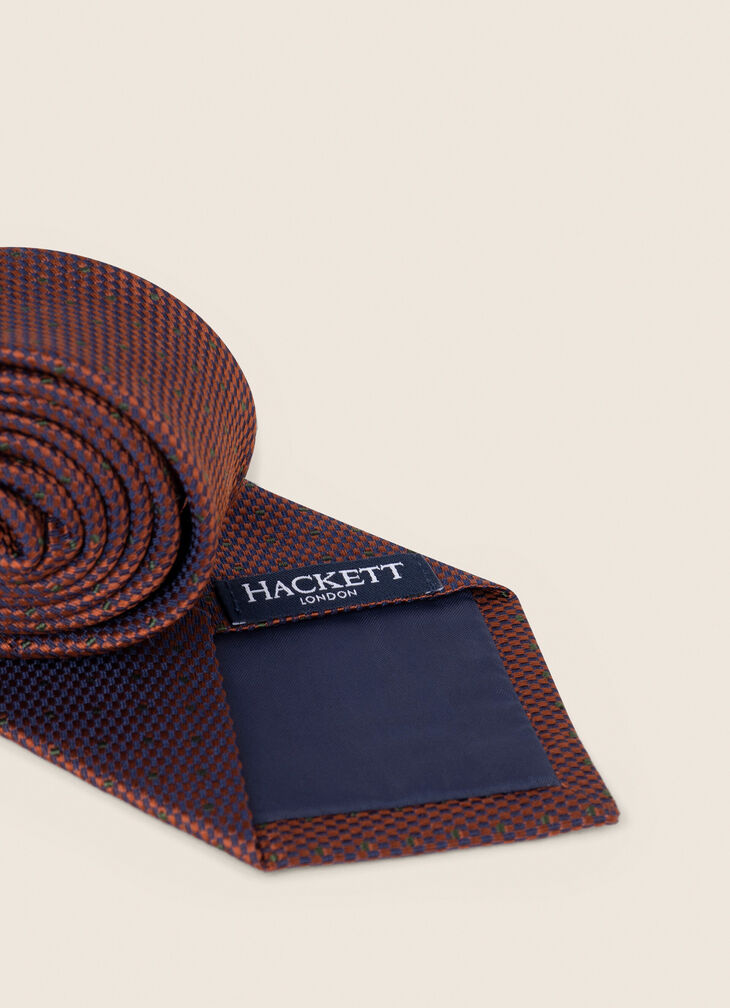 Silk polka dot tie
