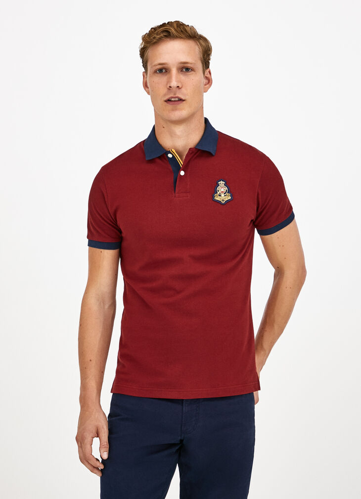 Badge polo shirt