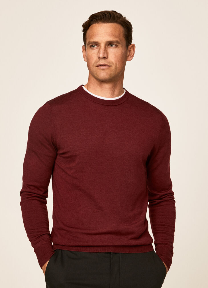 Merino wool silk jumper