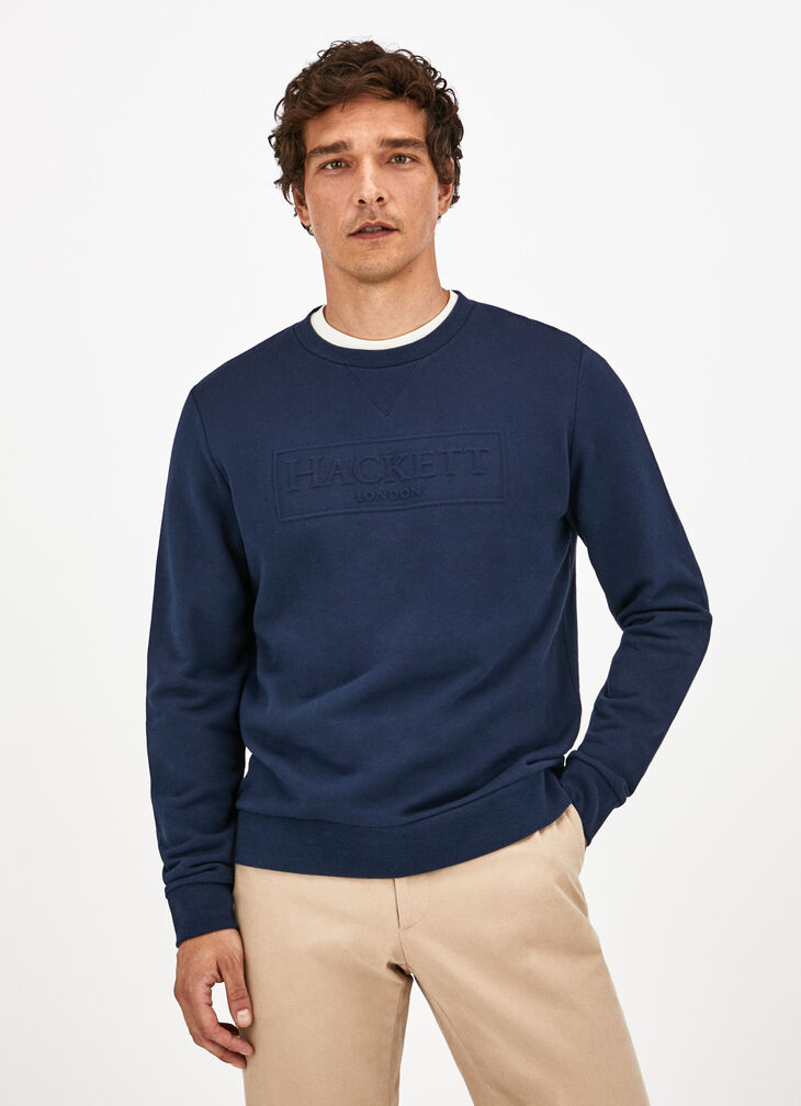 Embossed logo sweatshirt