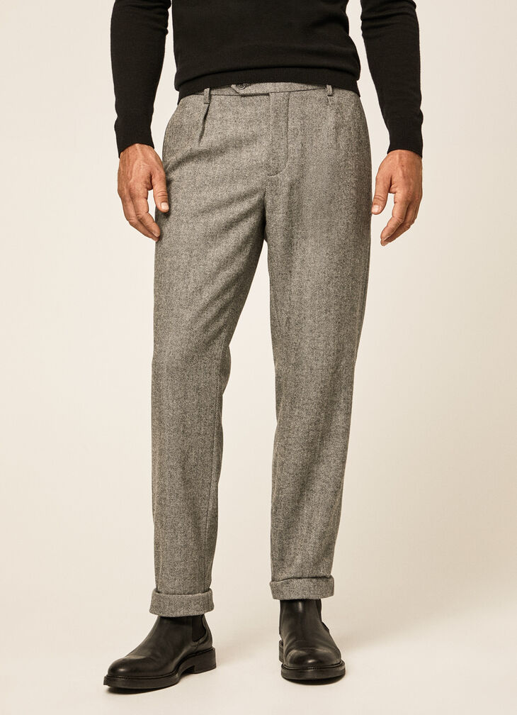 Herringbone trousers