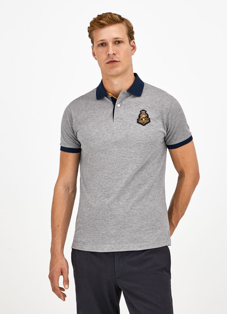 Badge polo shirt