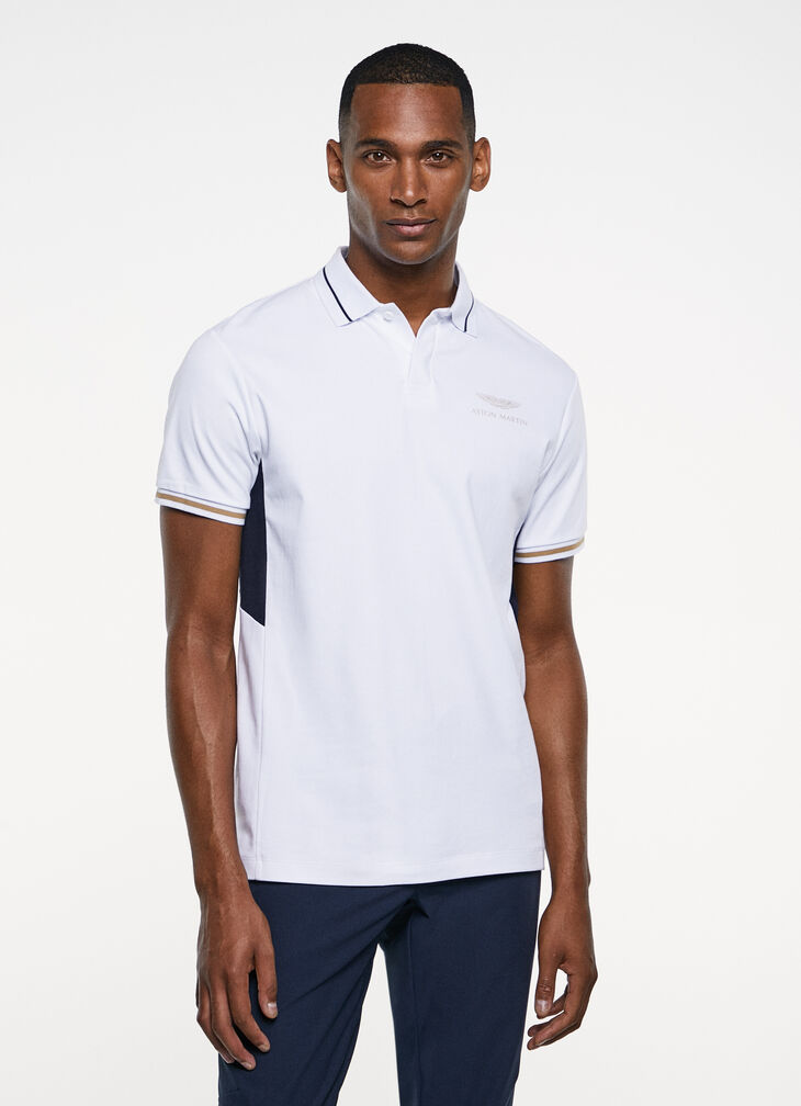 Motor inspired polo shirt