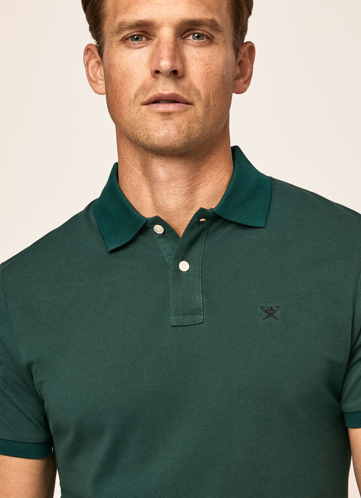 Cotton pique polo shirt