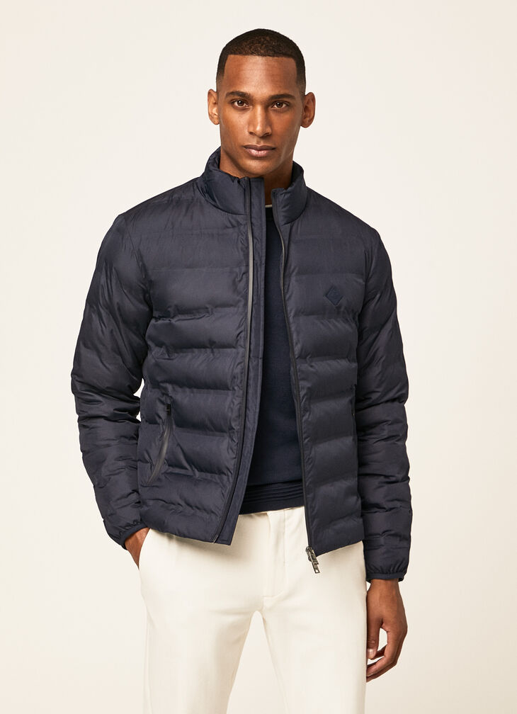 Motor inspired quilted jacket