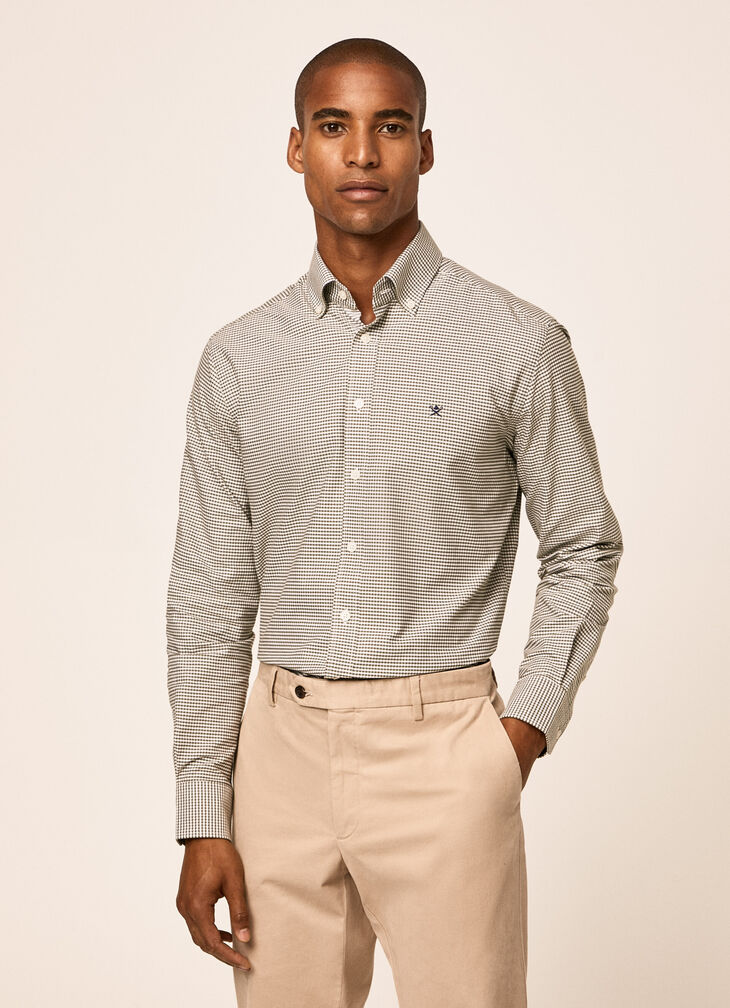 Gingham cotton shirt