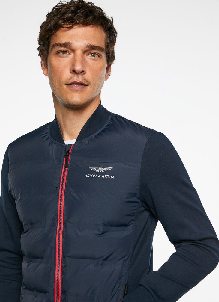 Quilted bomber jacket