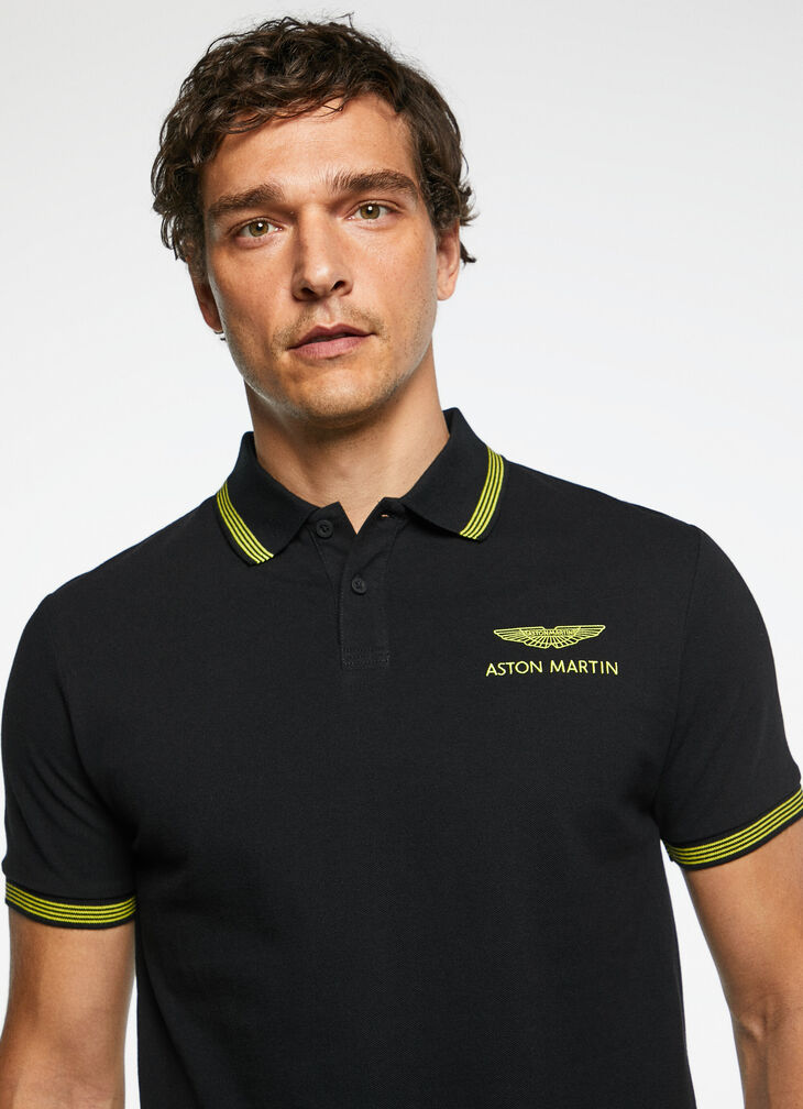 Motor inspired polo shirt