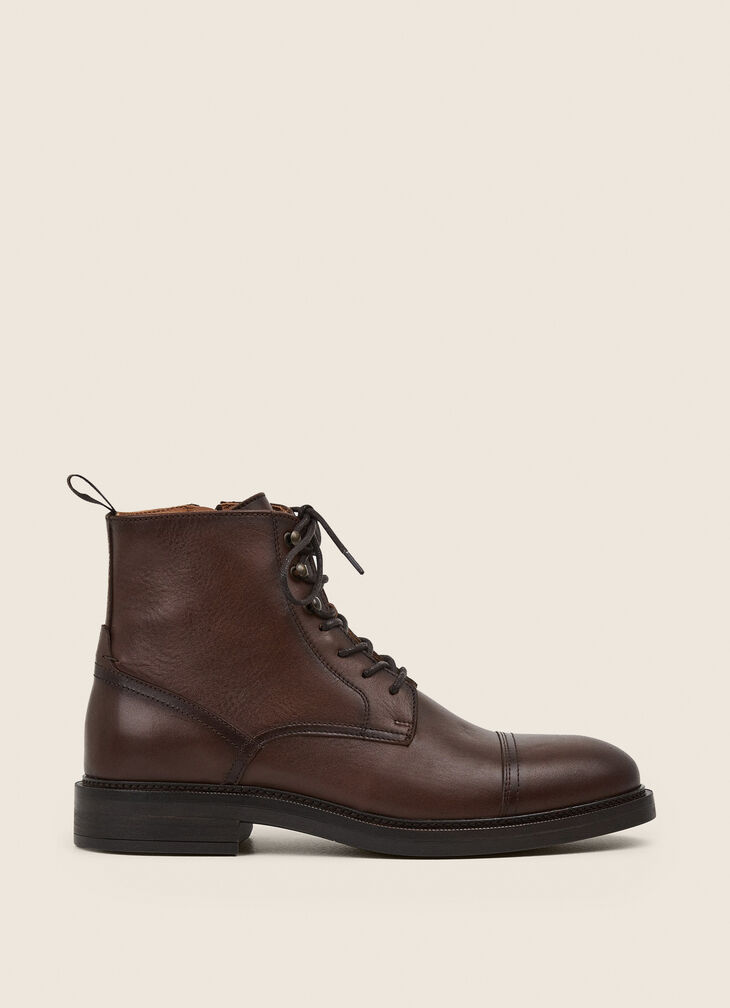 Leather ankle boots