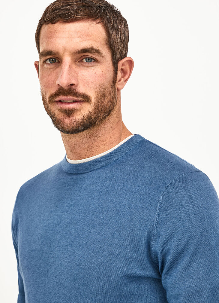 Merino wool silk jumper