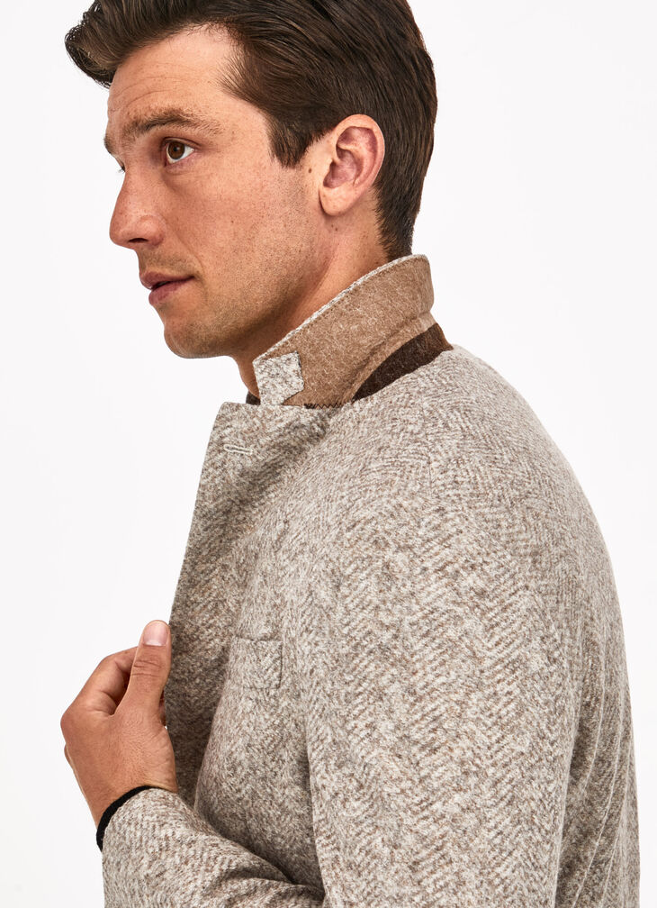 Textured knit jacket