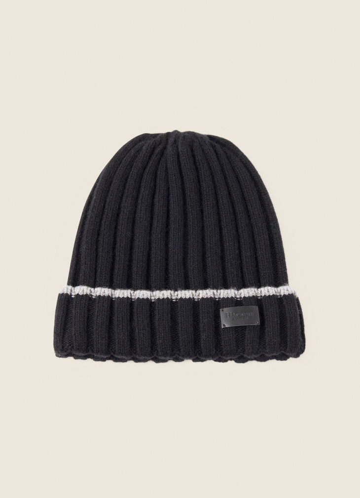 Ribbed beanie hat
