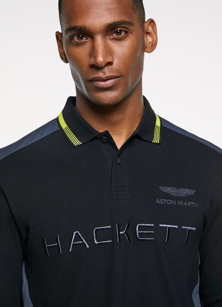 Motor inspired polo shirt