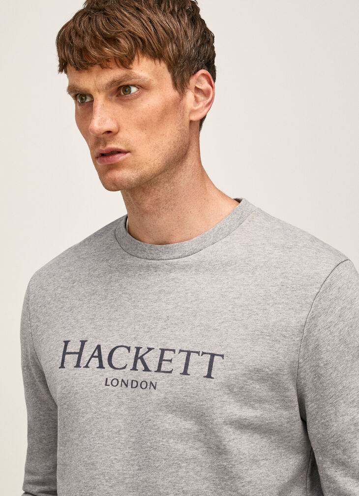 Crew neck cotton sweatshirt