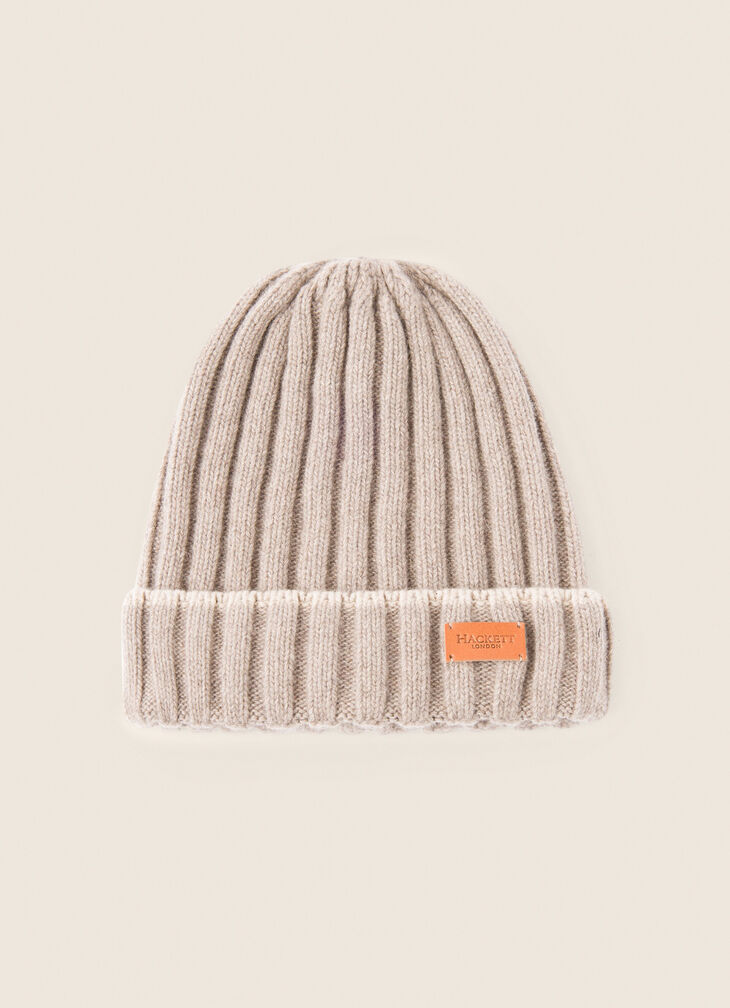 Ribbed beanie hat