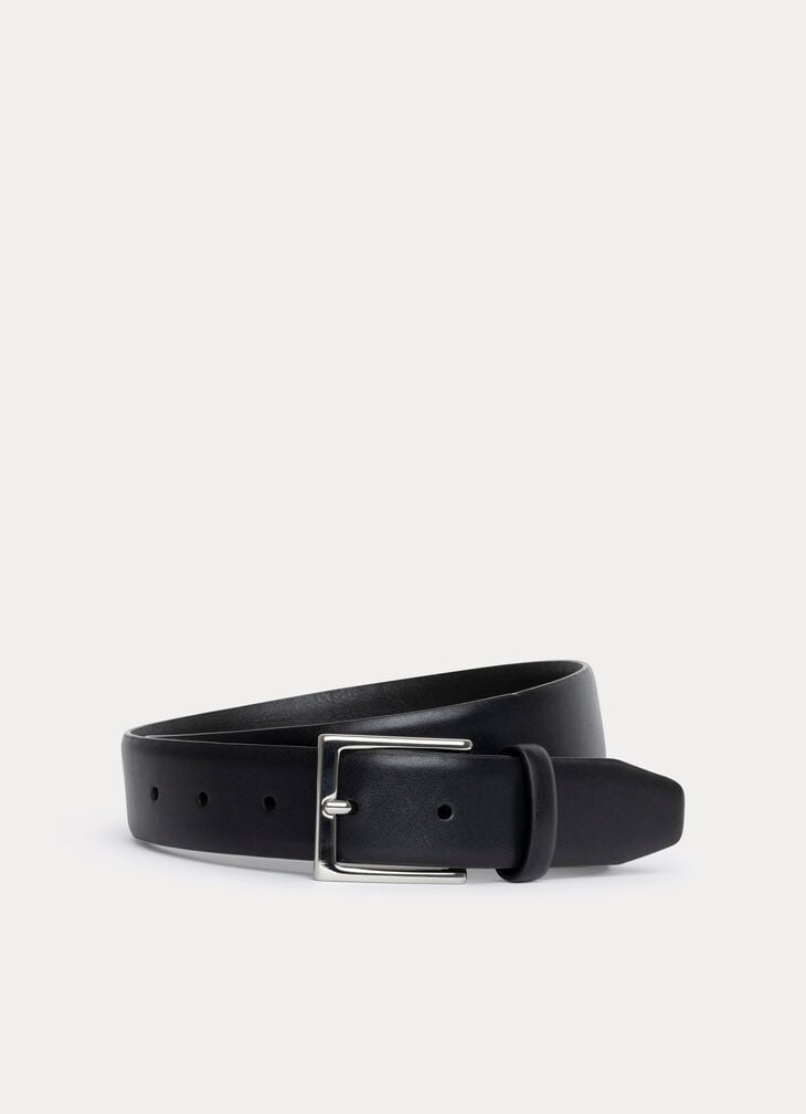 Plain leather belt