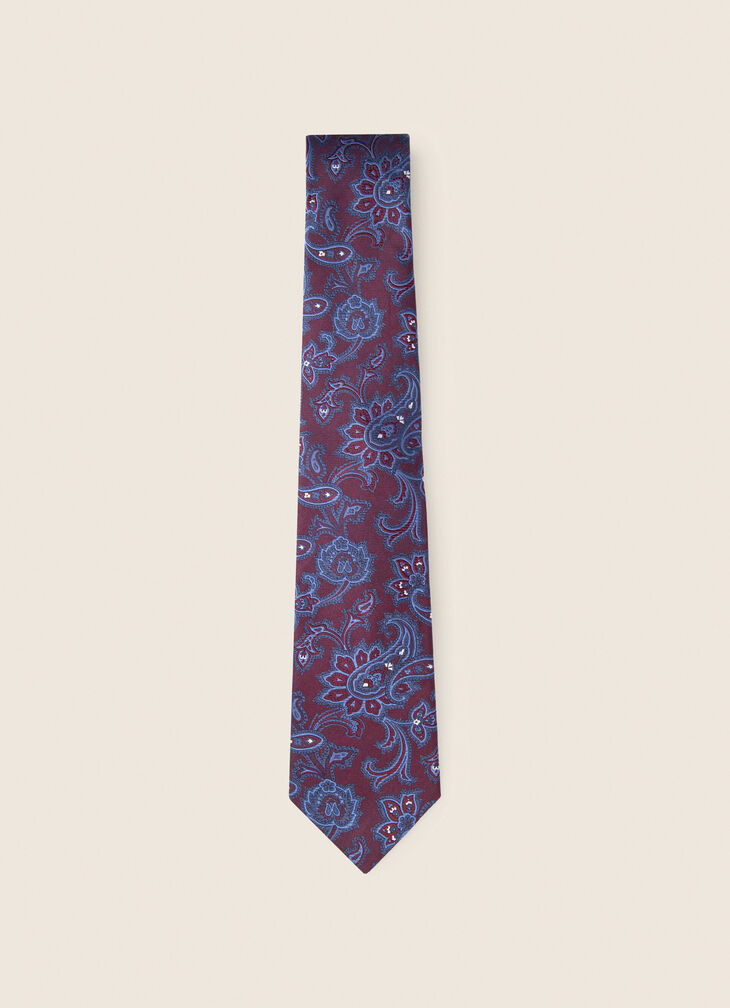 Silk paisley tie