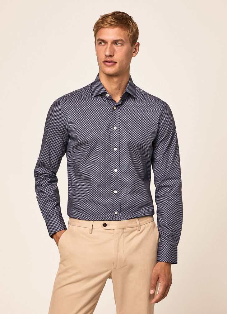 Micro print shirt