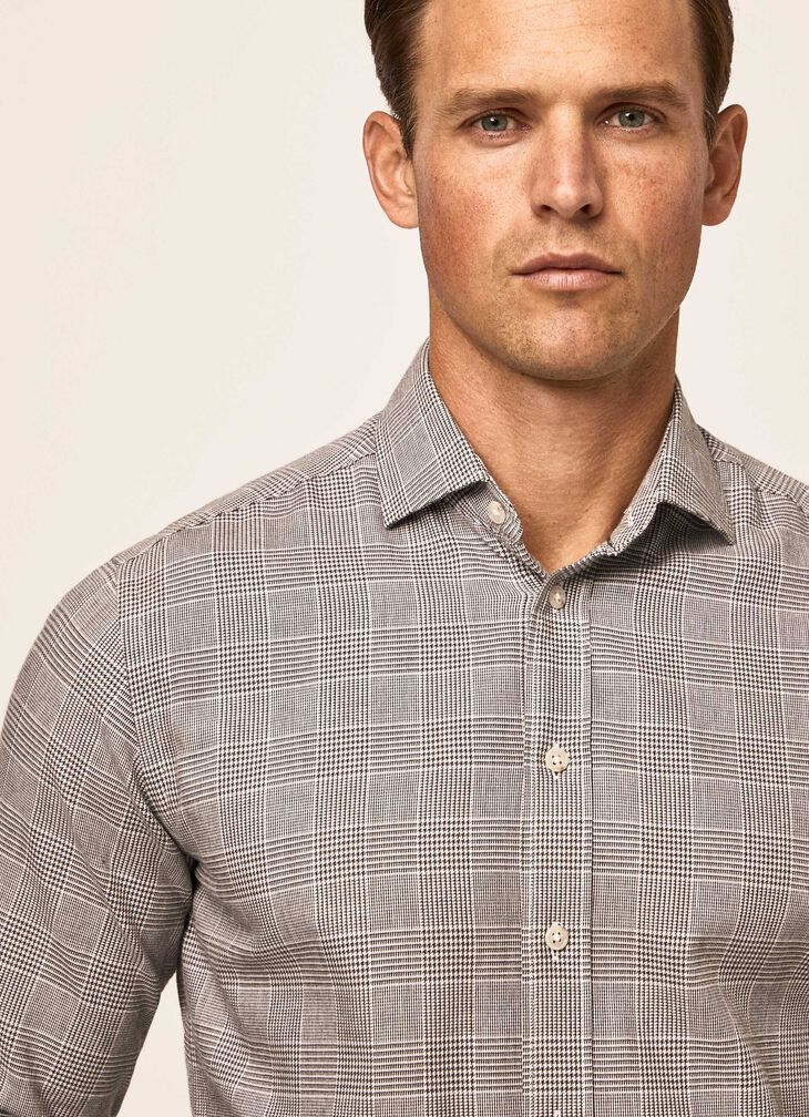 Texture plaid shirt