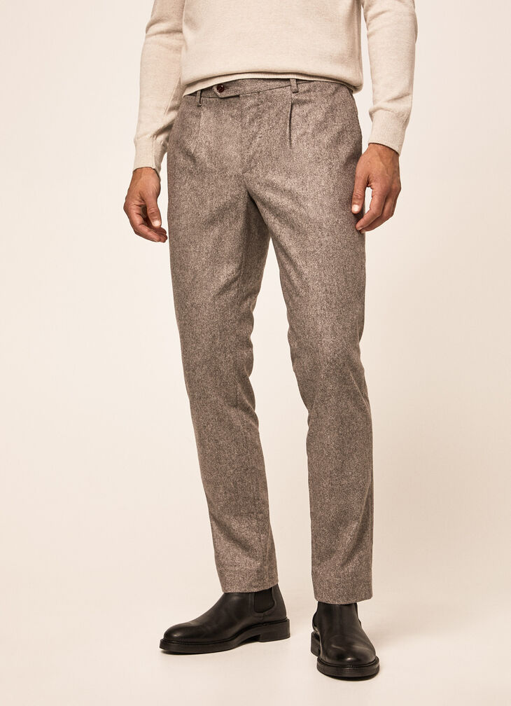 Wool chinos