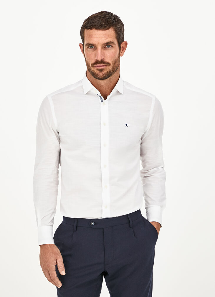 Dobby structured shirt