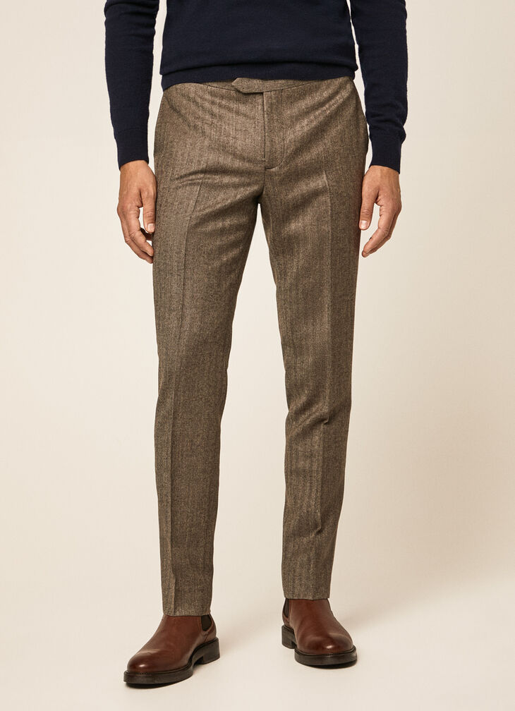 Herringbone trousers