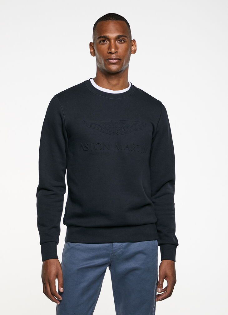 Embossed logo sweatshirt