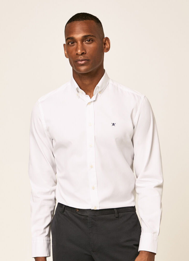 Washed oxford shirt