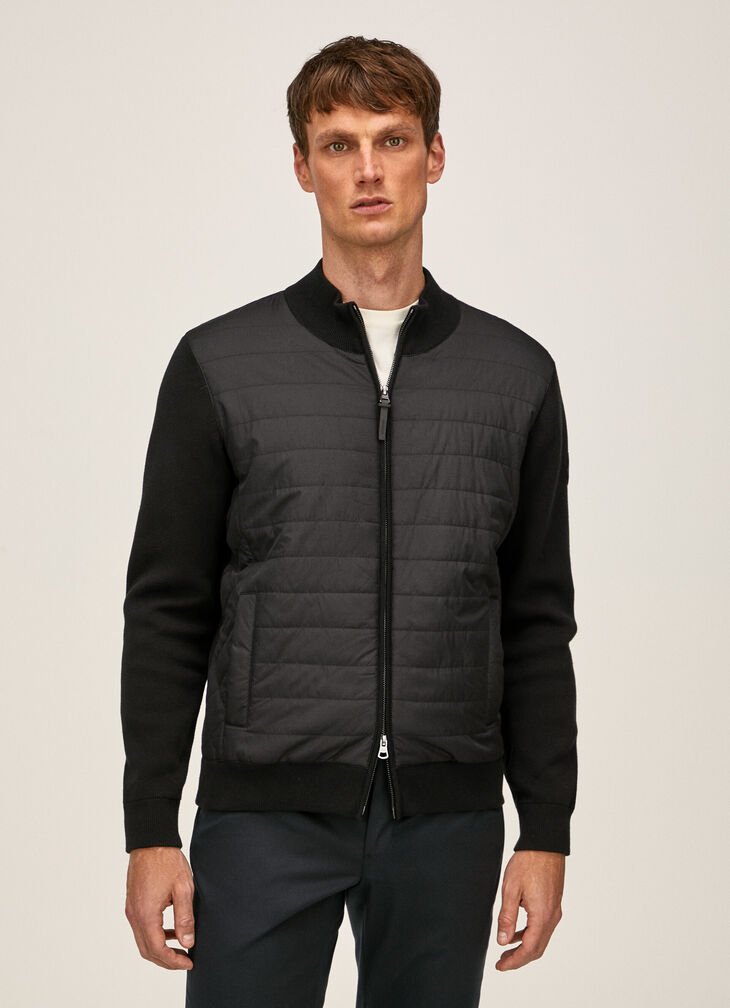 Hybrid knit jacket
