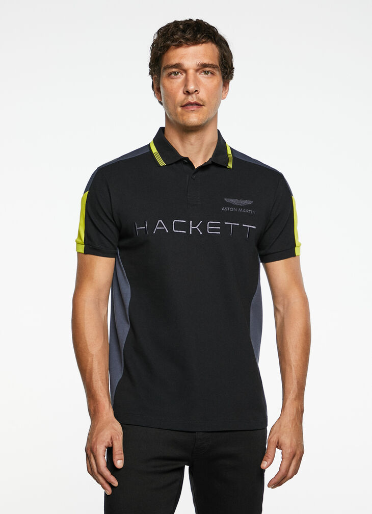 Motor inspired polo shirt