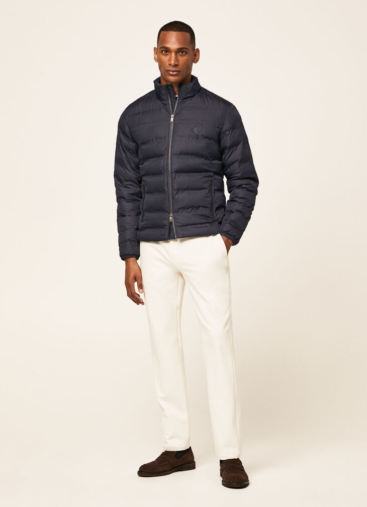 Motor inspired quilted jacket