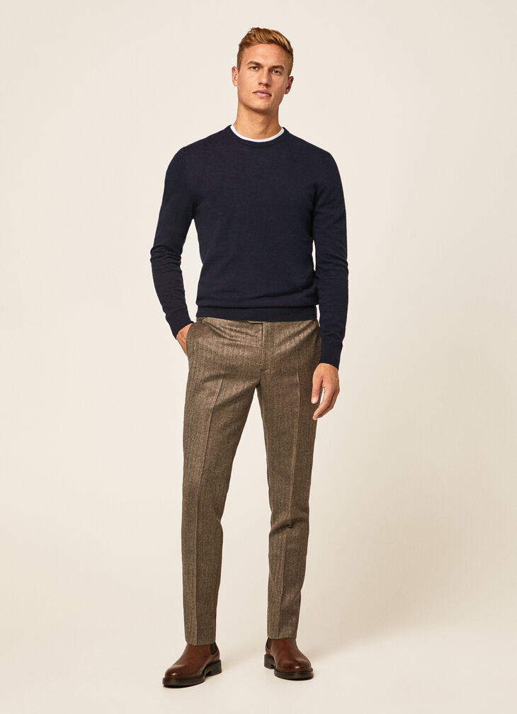 Herringbone trousers