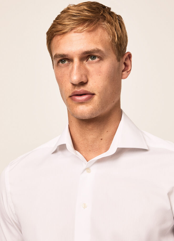 Stretch cotton shirt