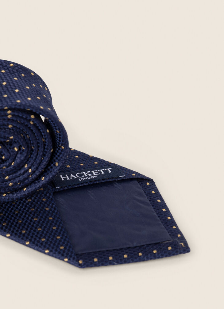 Silk polka dot tie