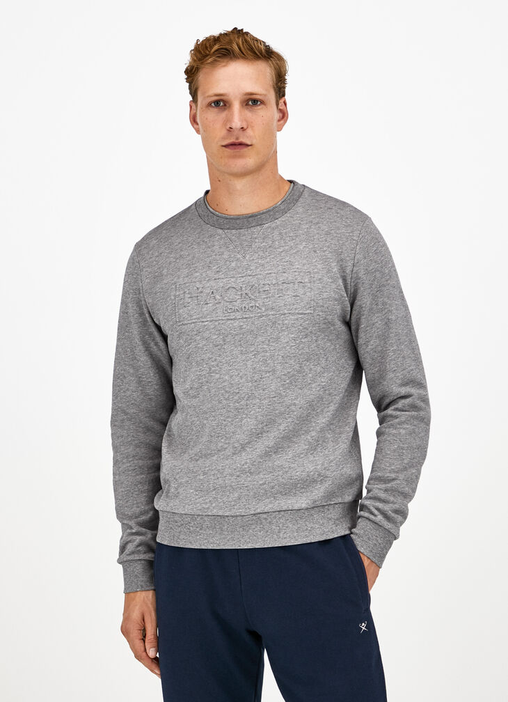 Embossed logo sweatshirt