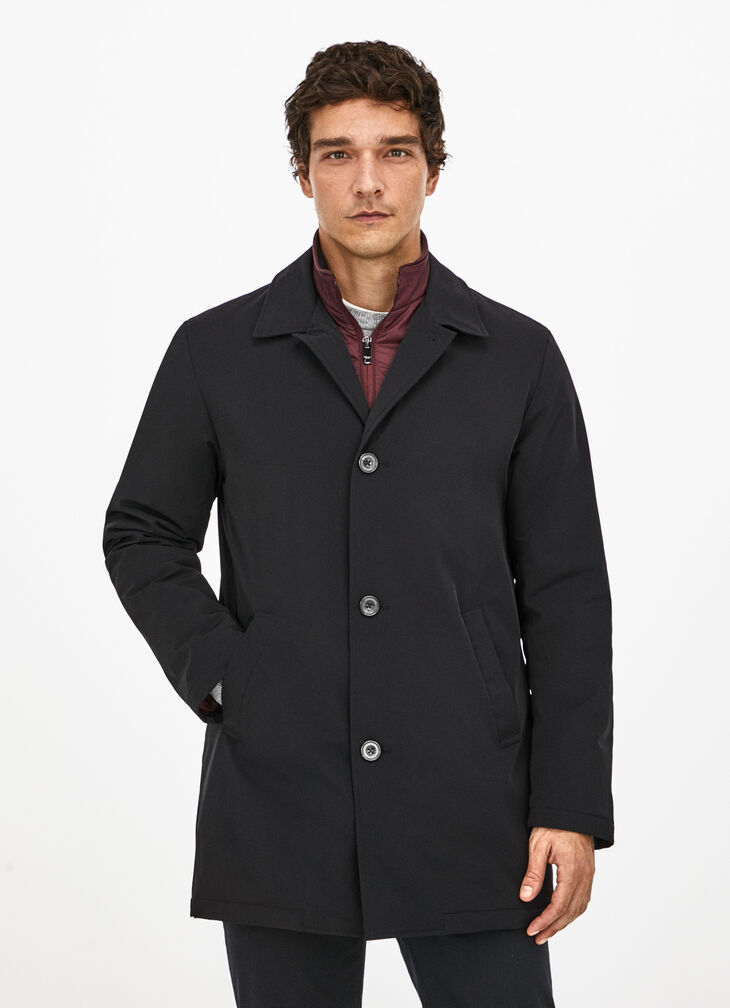 Padded raincoat