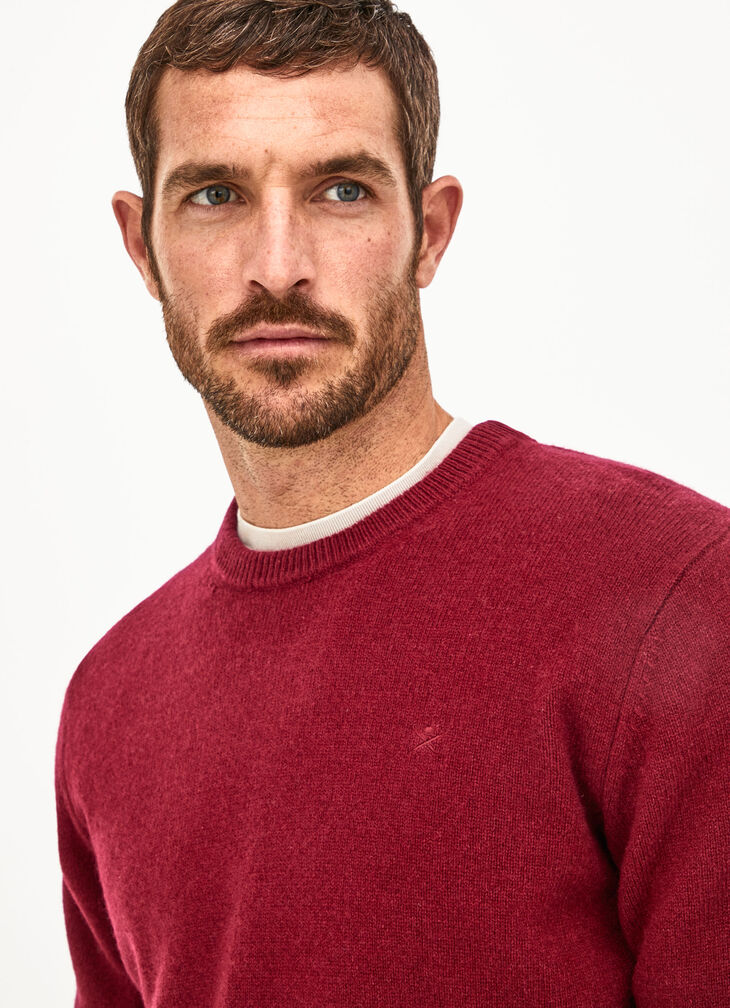 Lambswool crew neck jumper