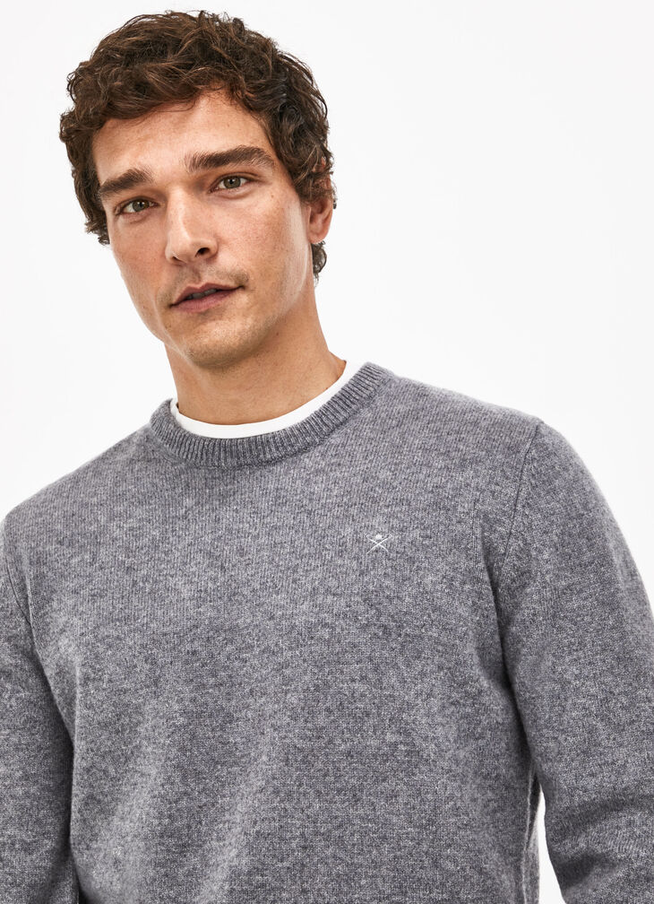 Lambswool crew neck jumper