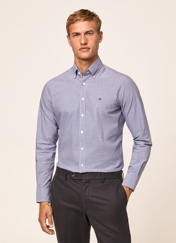 Gingham cotton shirt