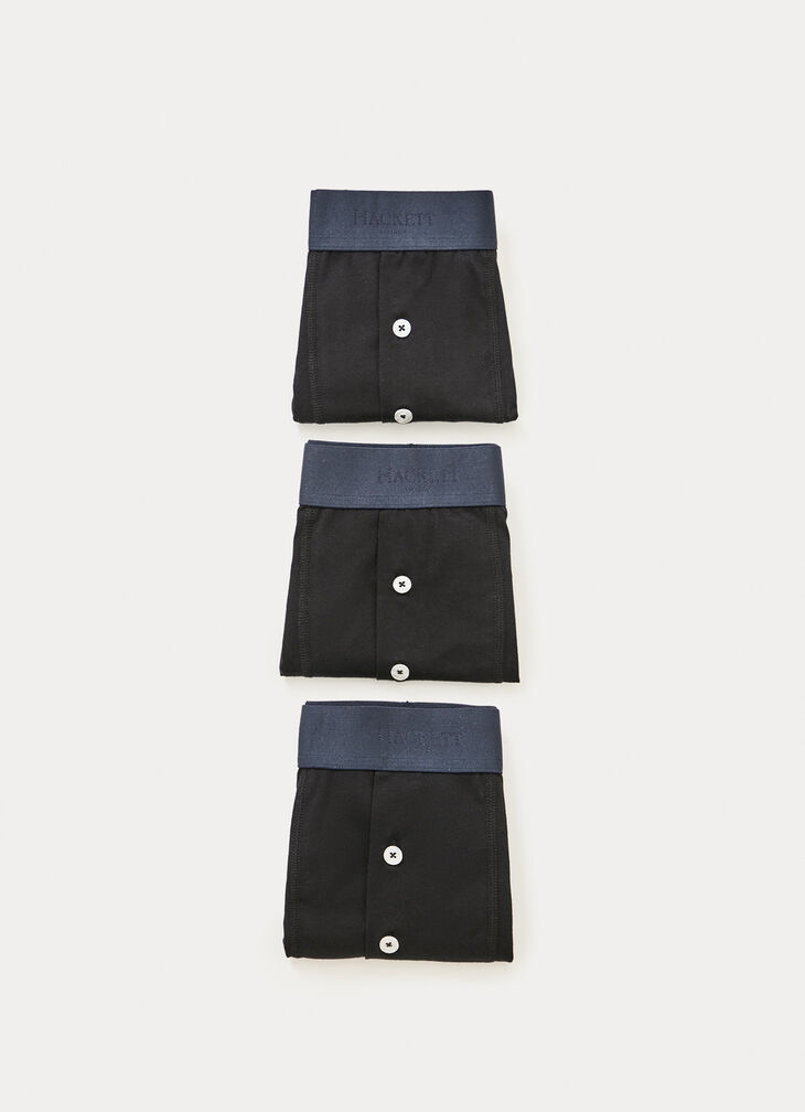 3-Pack organic cotton two-button trunk